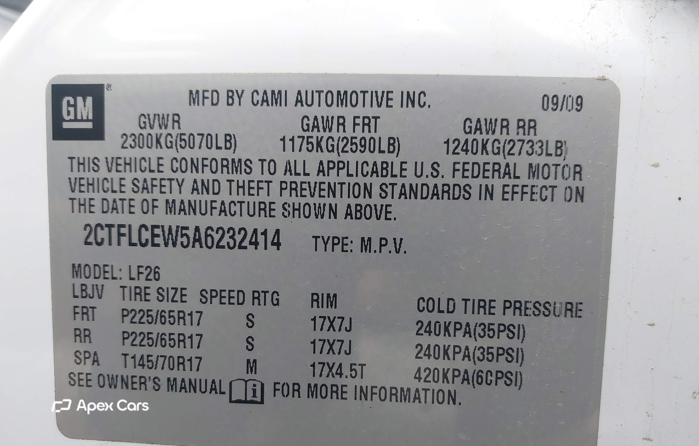 GMC Terrain 2010