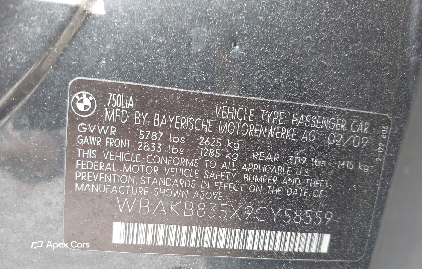 BMW Series 7 2009