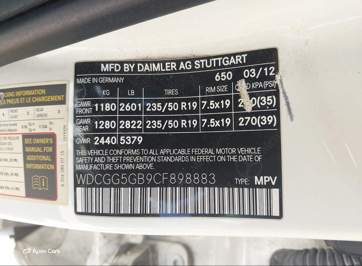 Mercedes-Benz GLK-klasse 2012