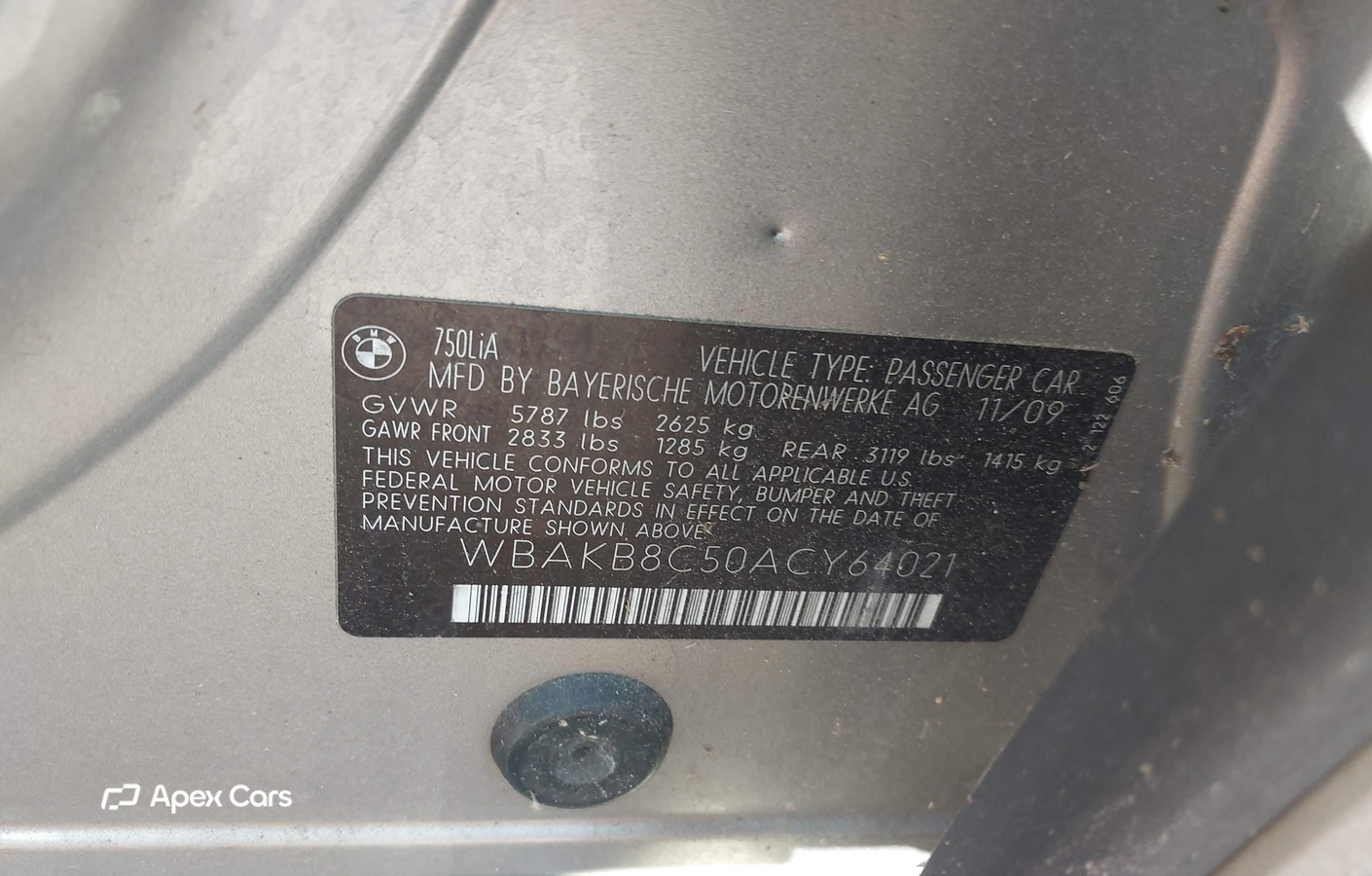 BMW Series 7 2010