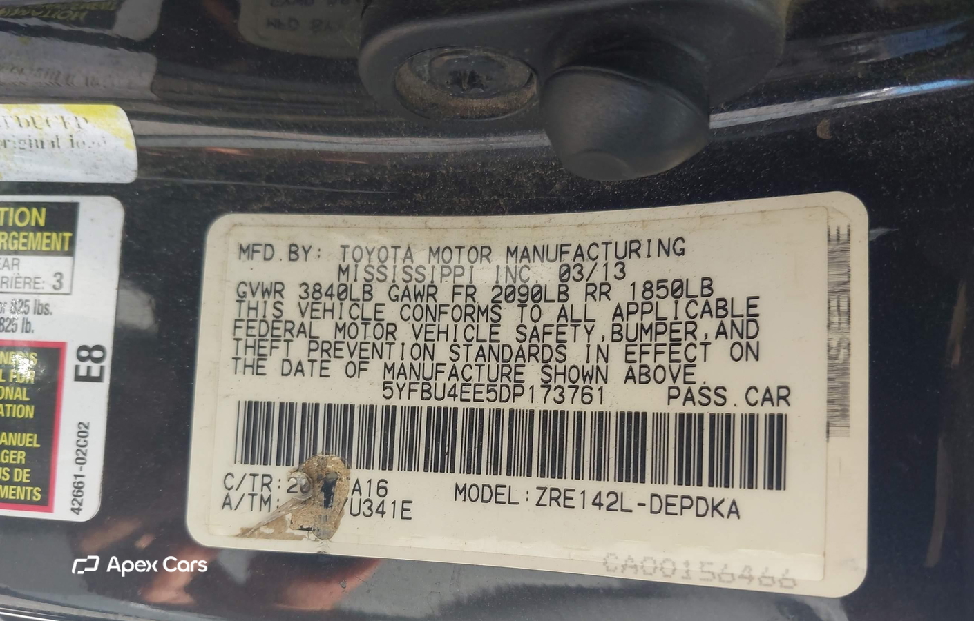 Toyota Corolla 2013