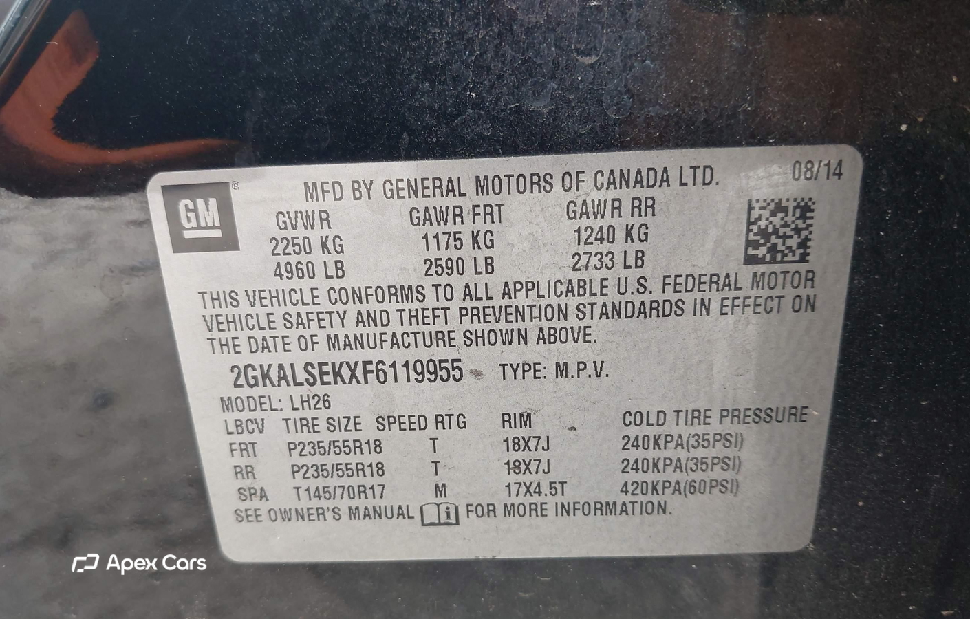 GMC Terrain 2015
