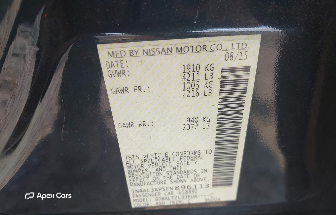 Nissan Altima 2015