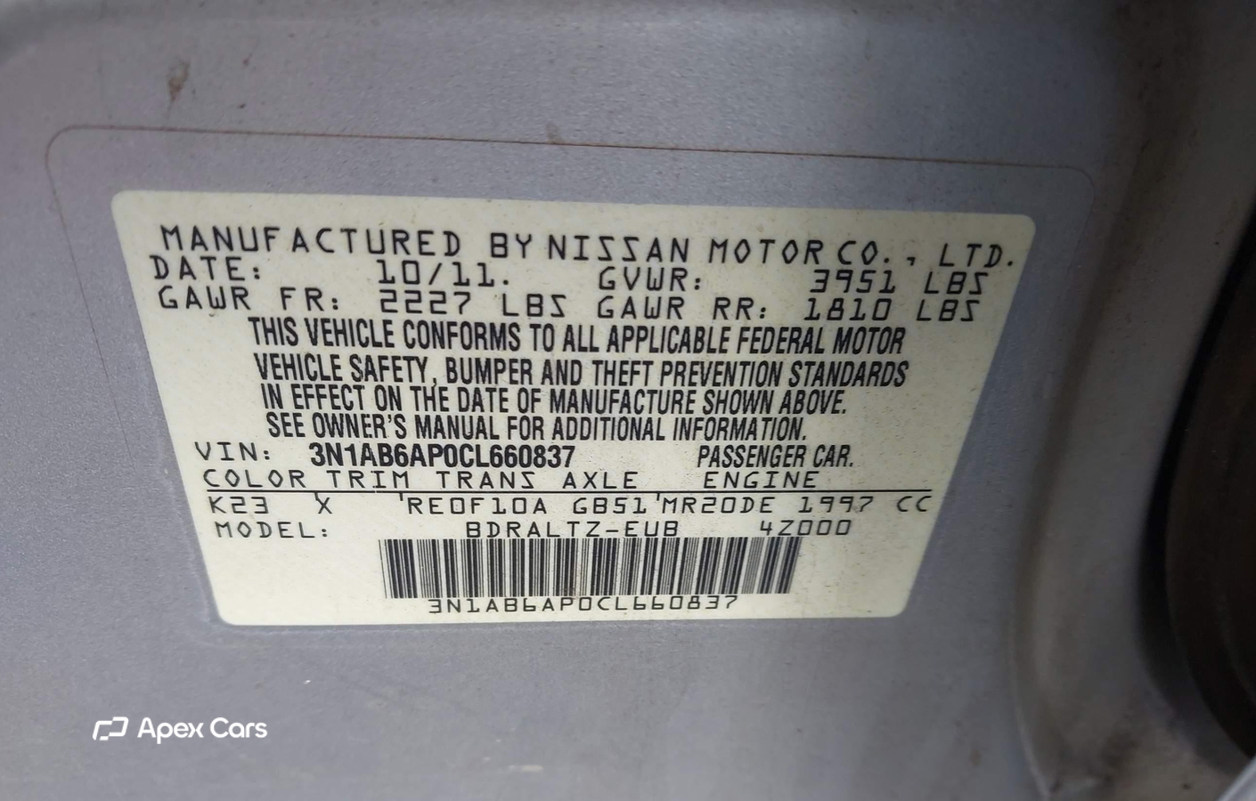 Nissan Sentra 2012