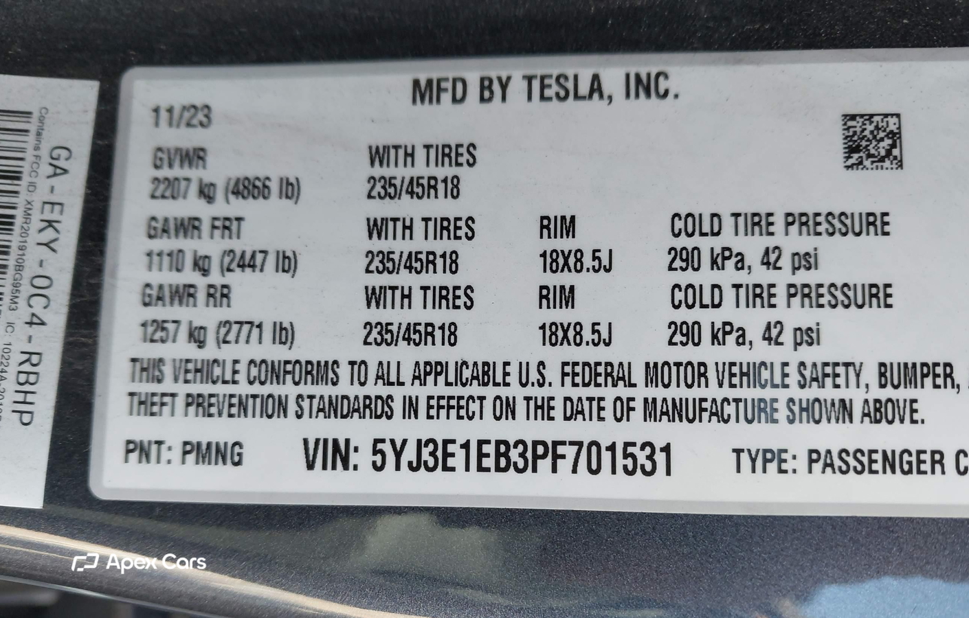 Tesla Model 3 2023