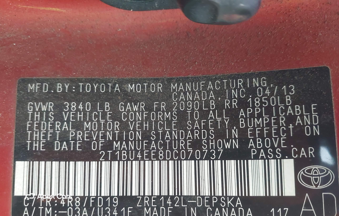 Toyota Corolla 2013