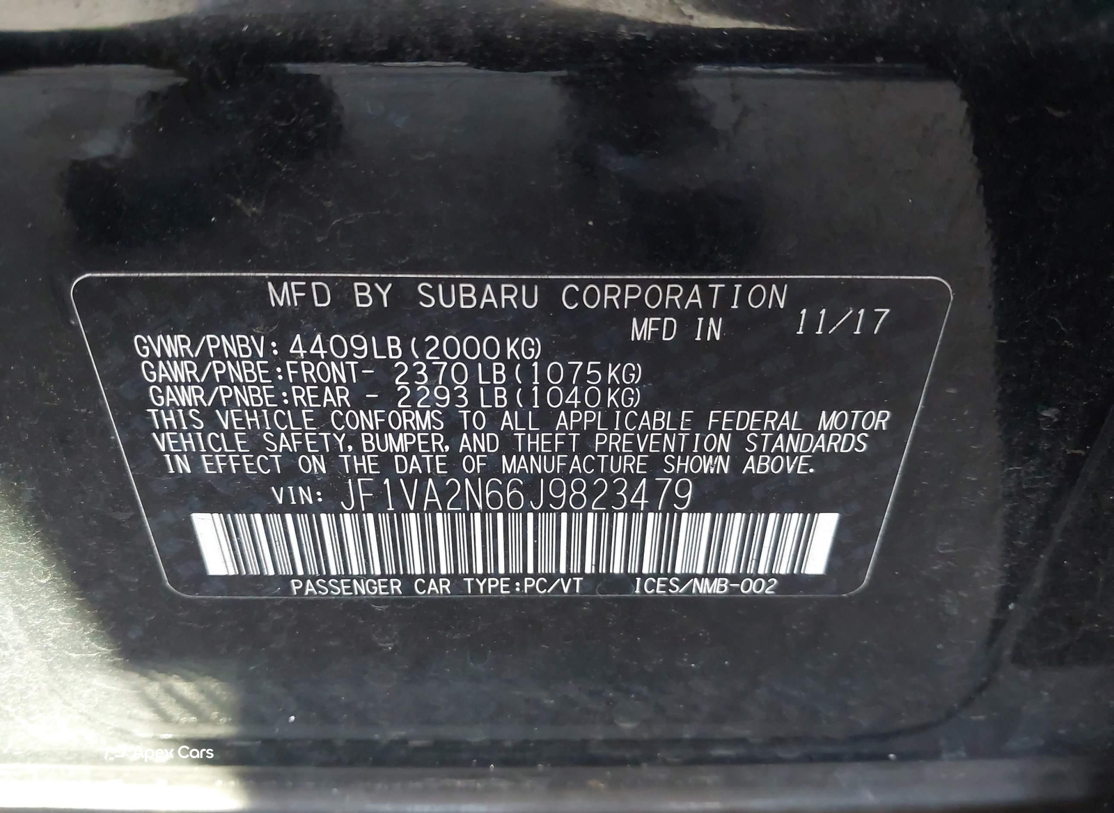 Subaru WRX STi 2018