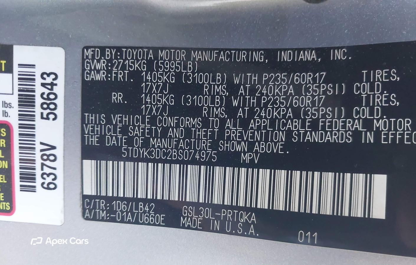 Toyota Sienna 2011