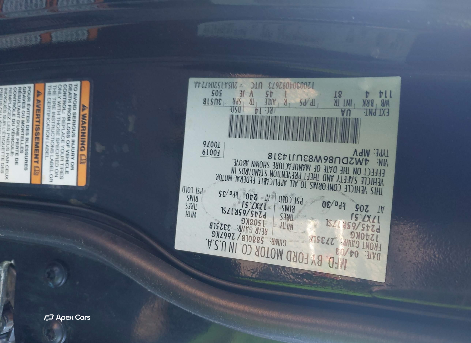 Mercury Mountaineer 2003