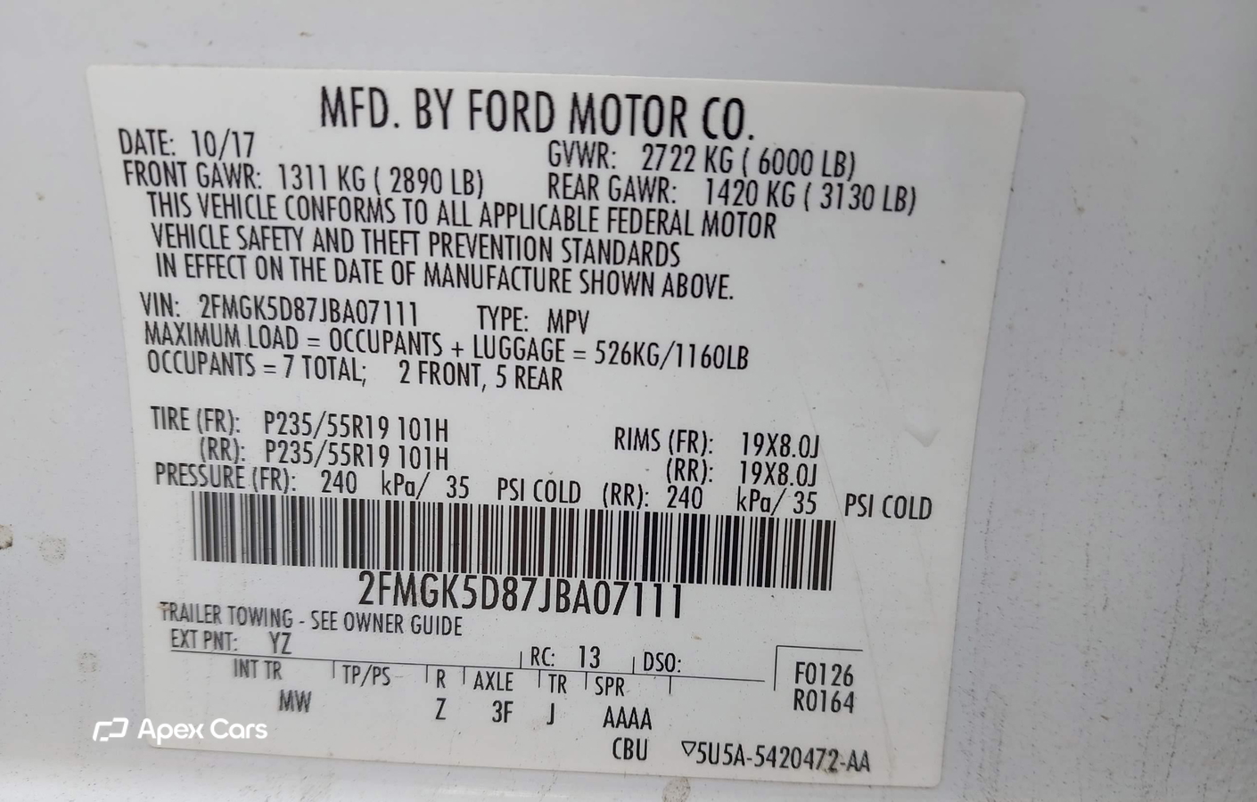 Ford Flex 2018