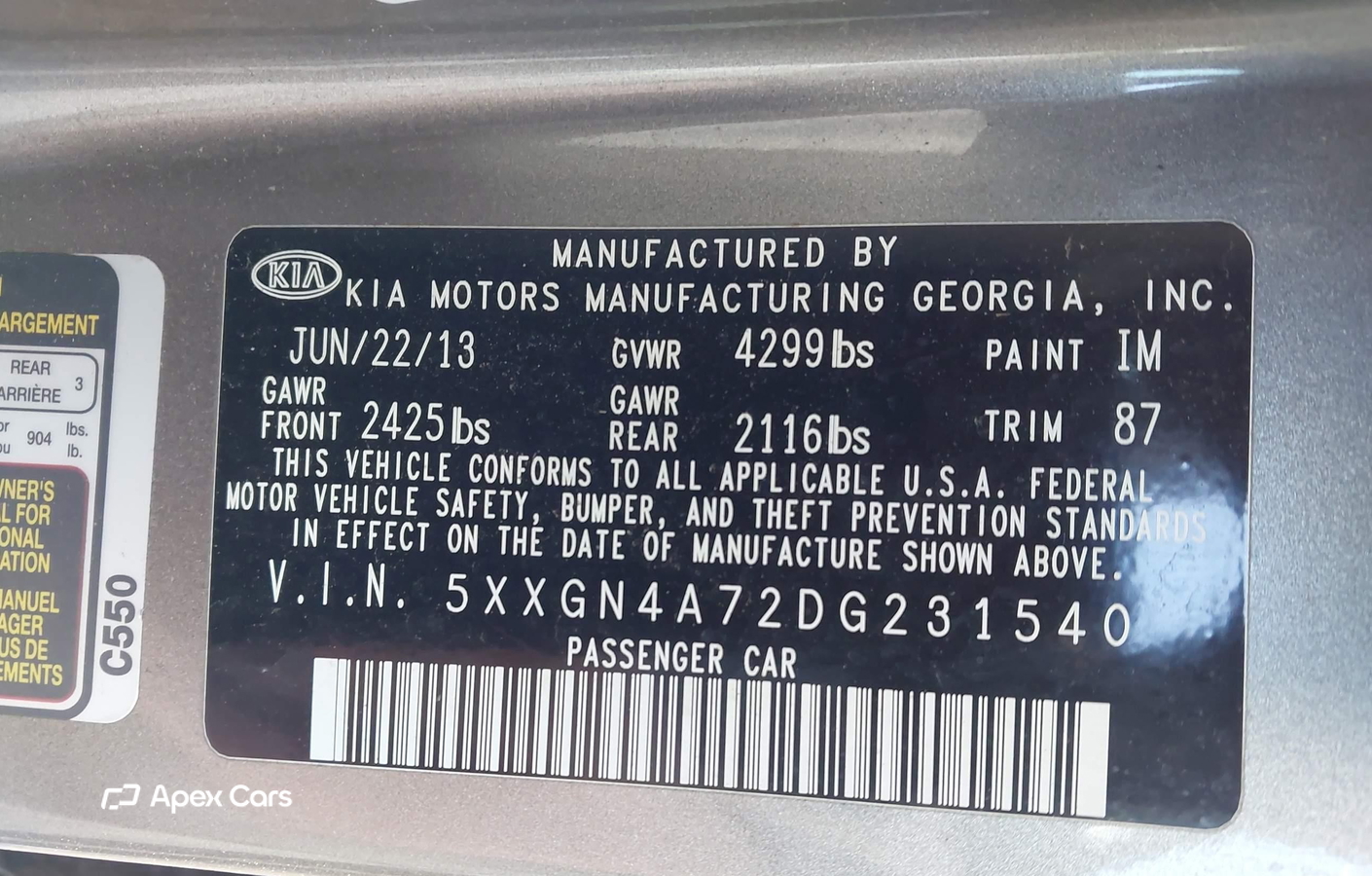 Kia Optima 2013
