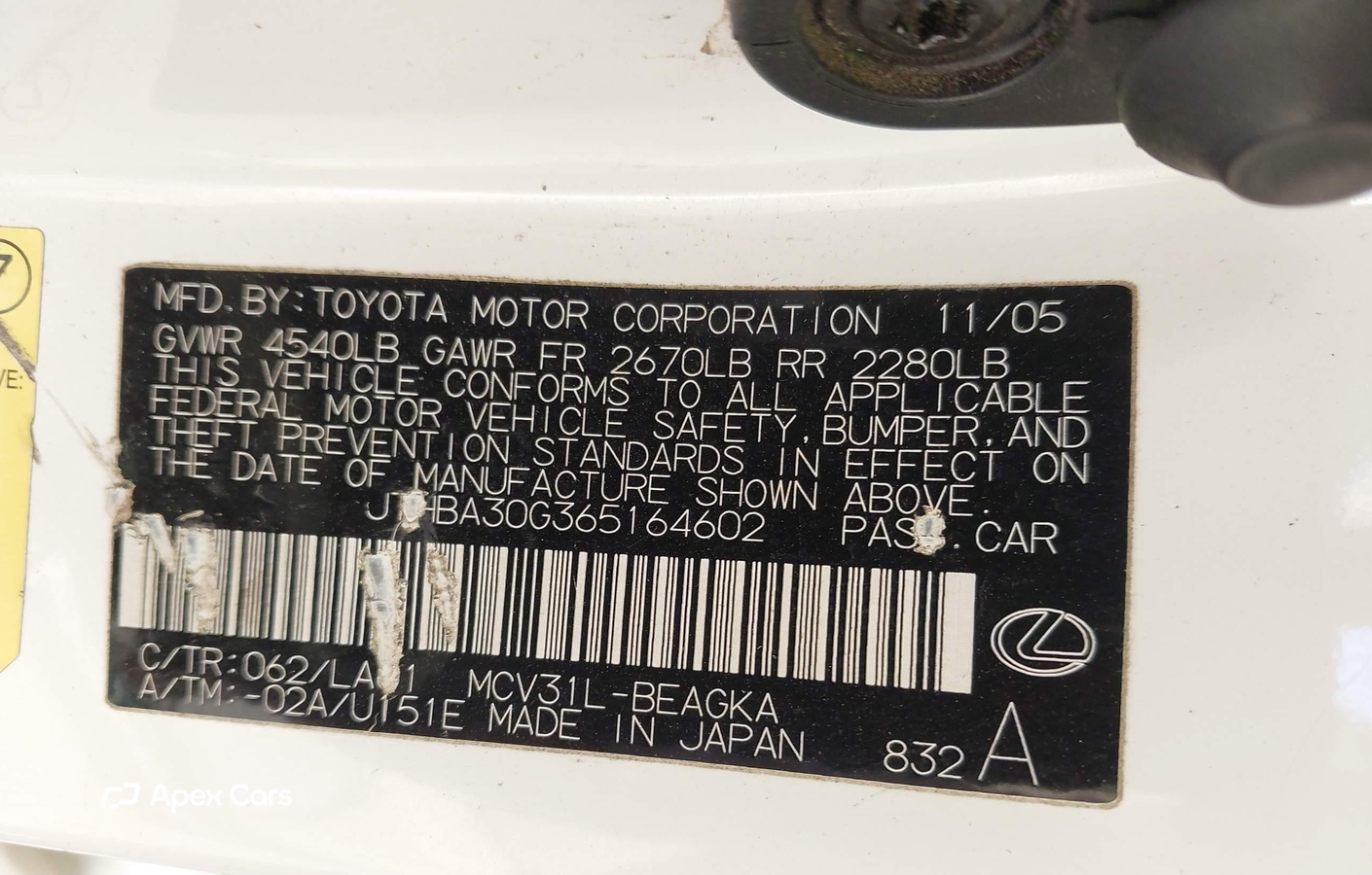 Lexus ES 2006