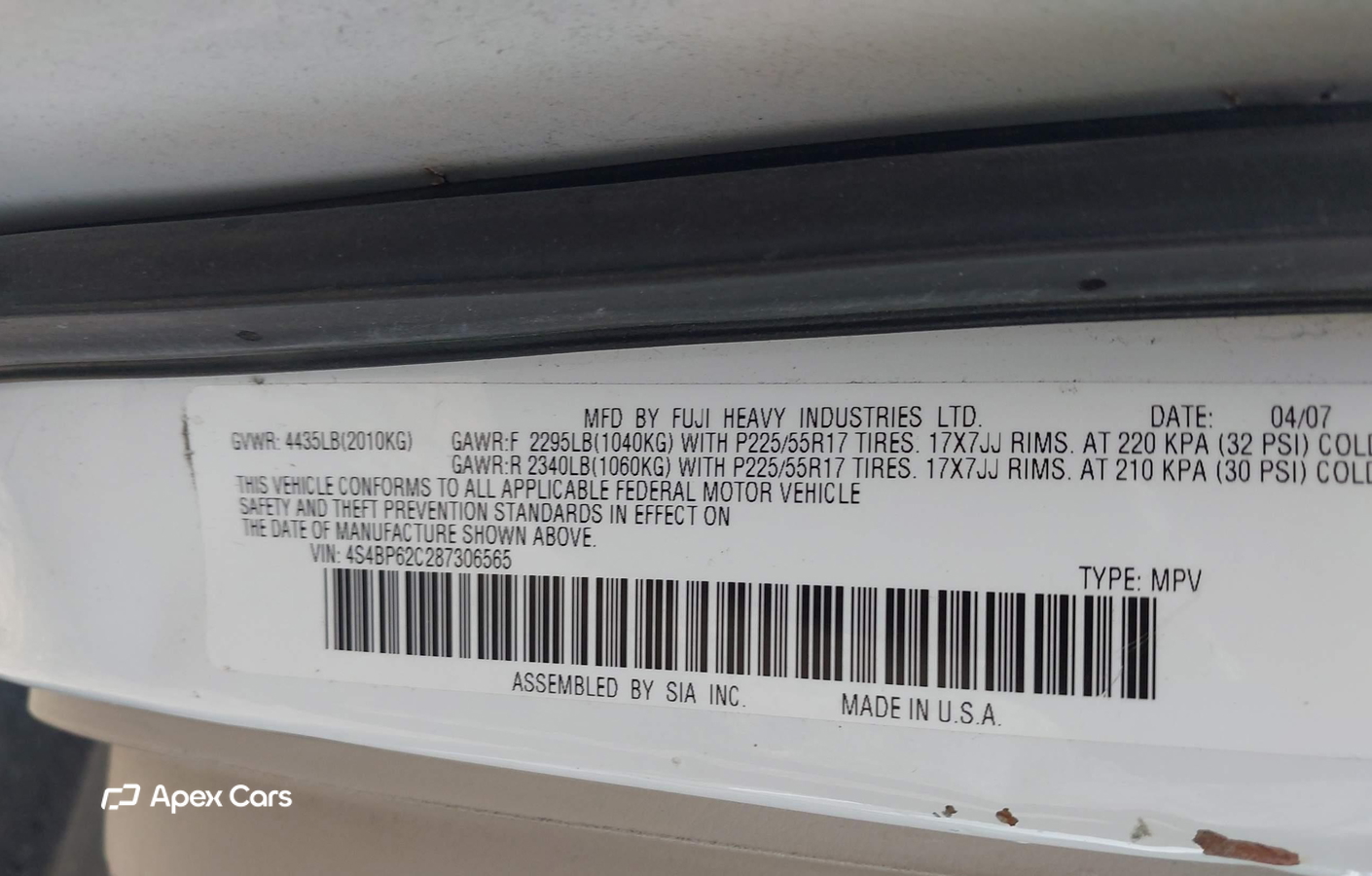 Subaru Outback 2008