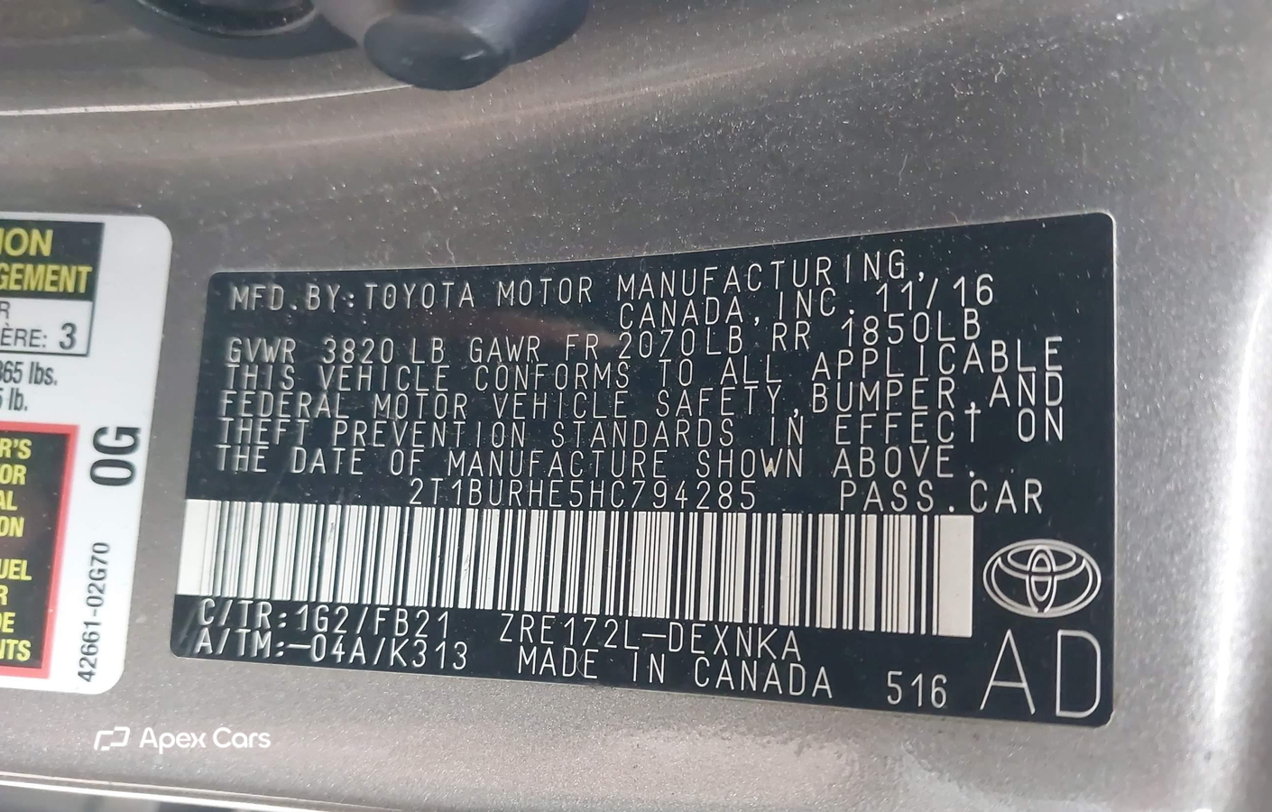Toyota Corolla 2017