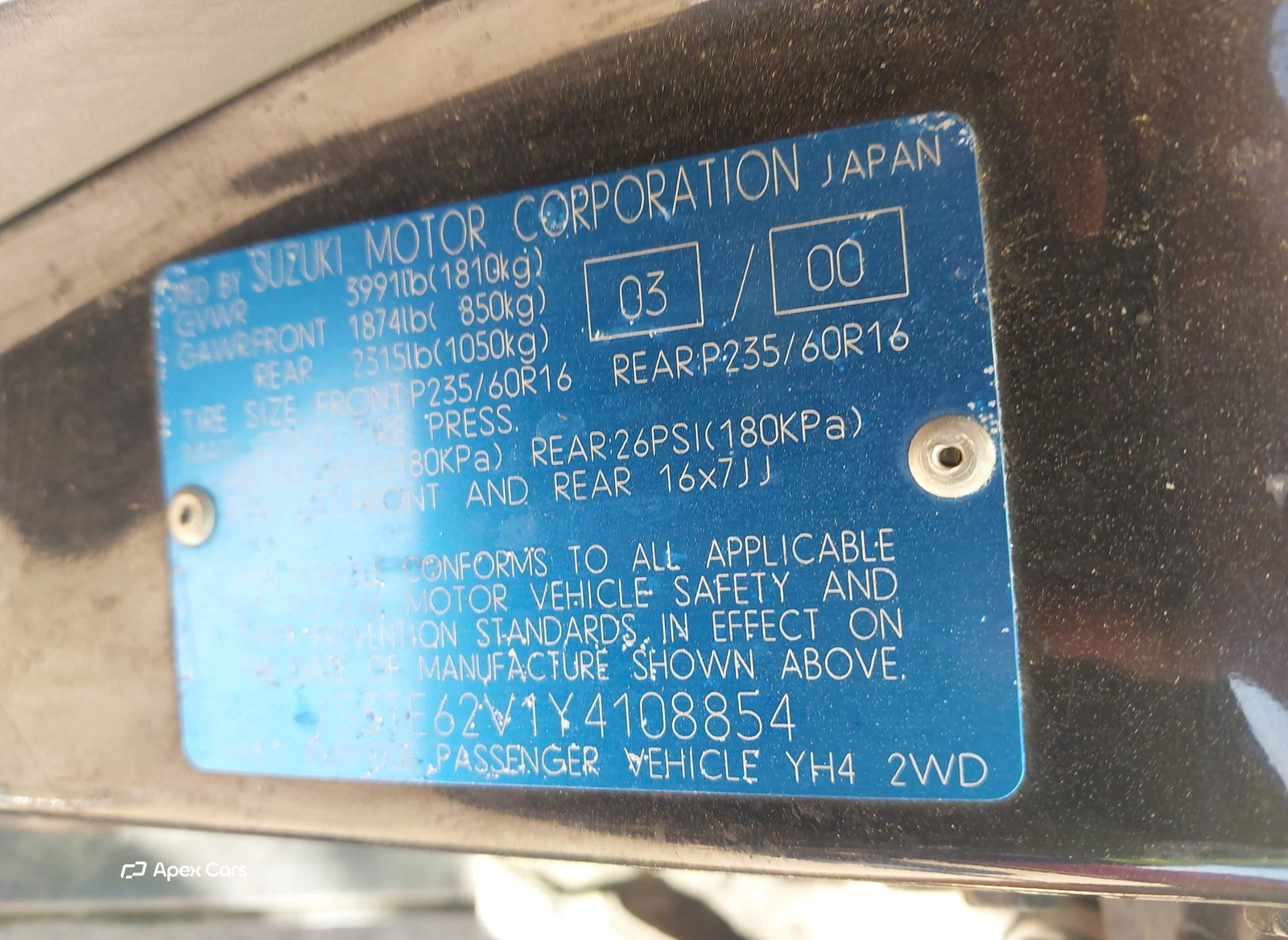 Suzuki Grand Vitara 2000