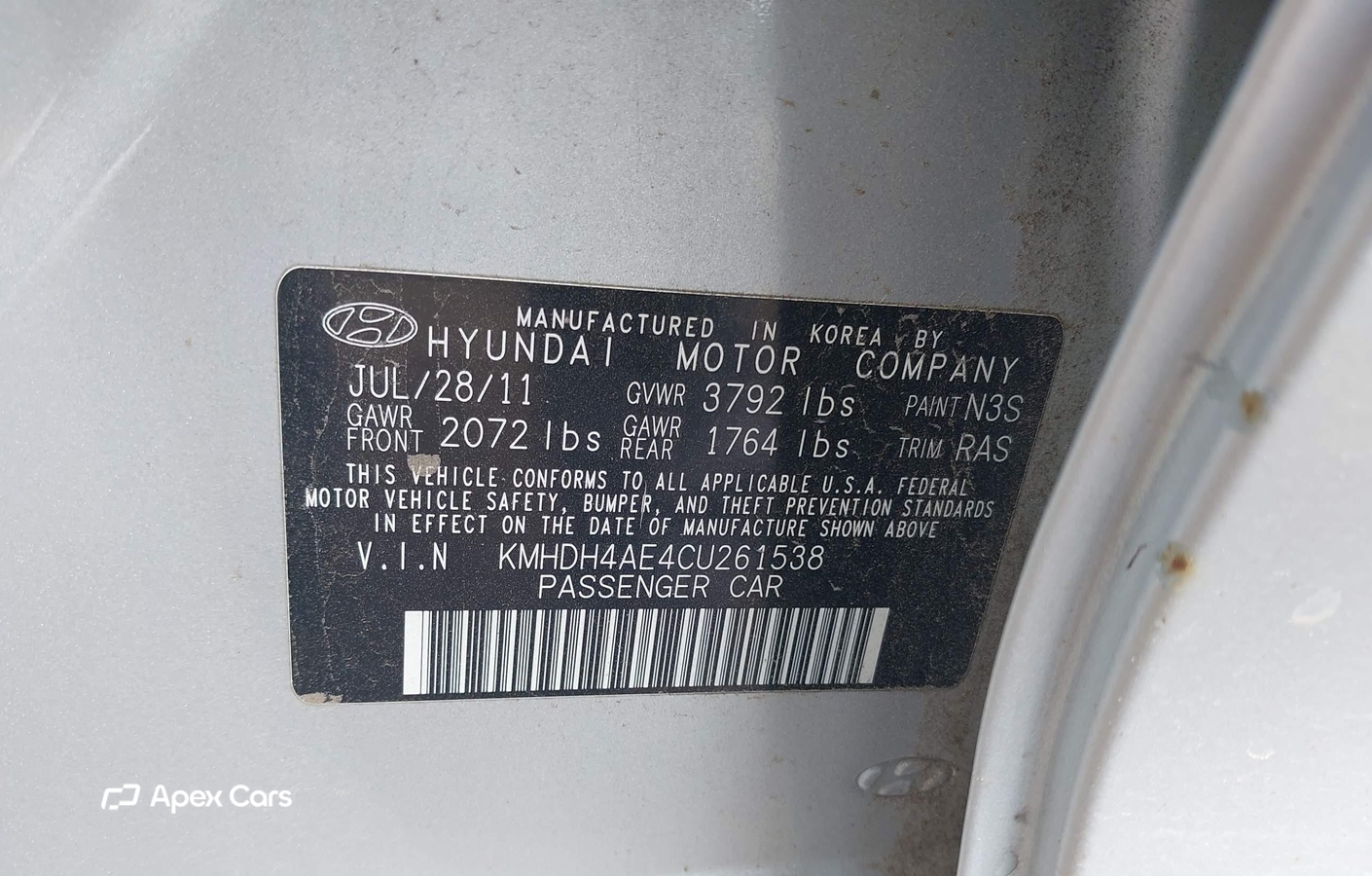 Hyundai Elantra 2012