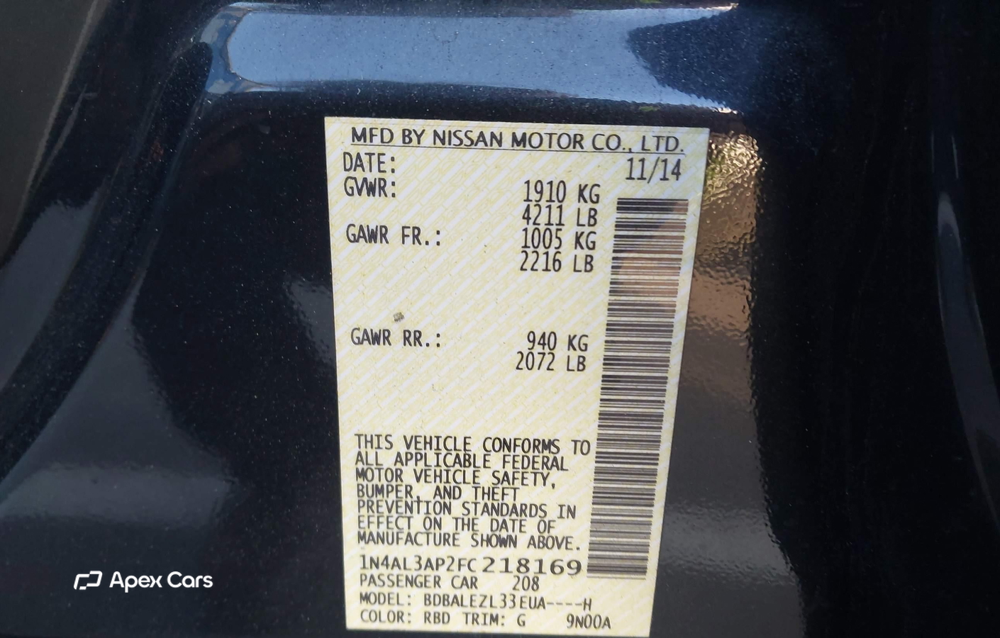 Nissan Altima 2015
