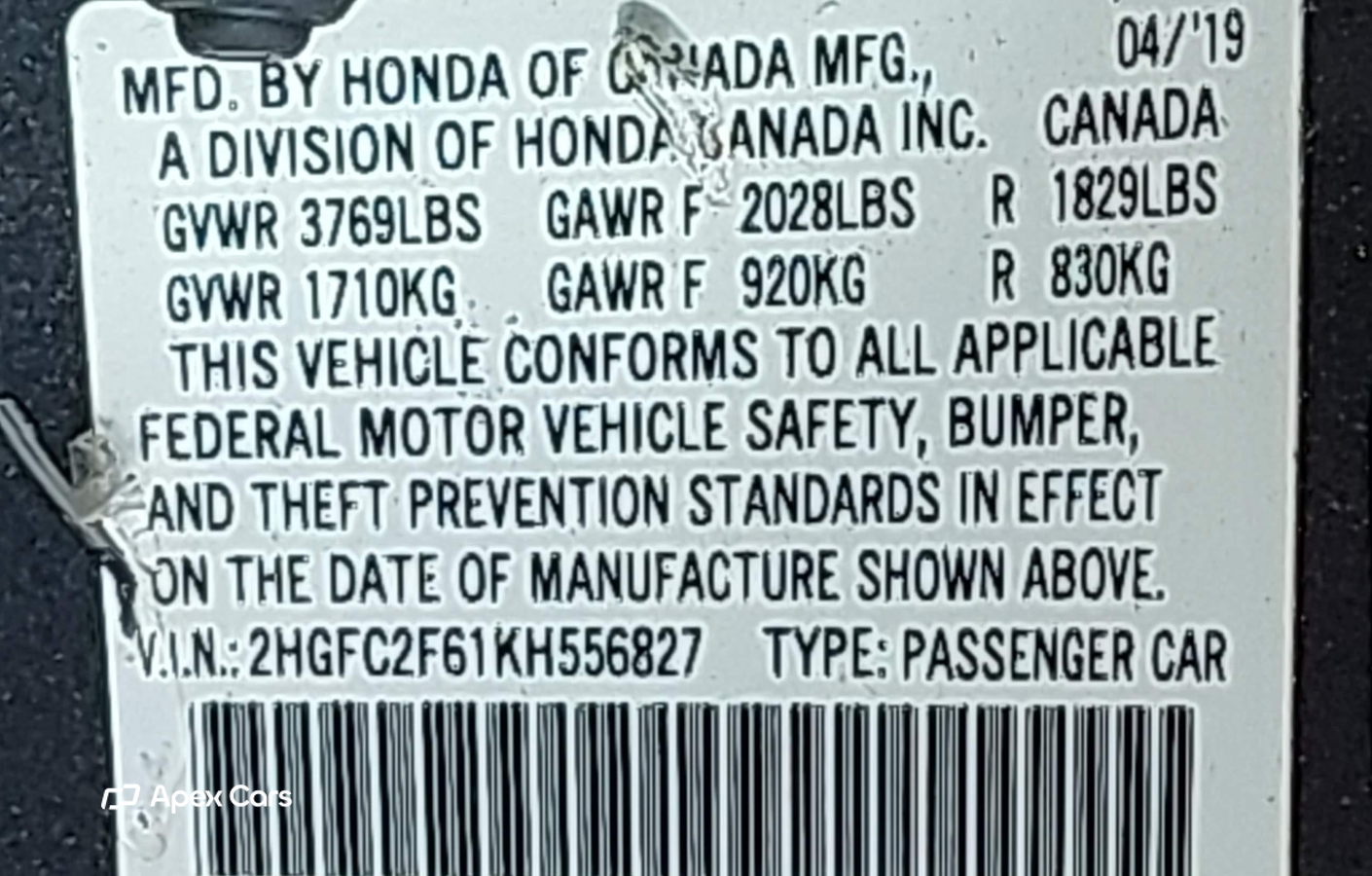 Honda Civic 2019