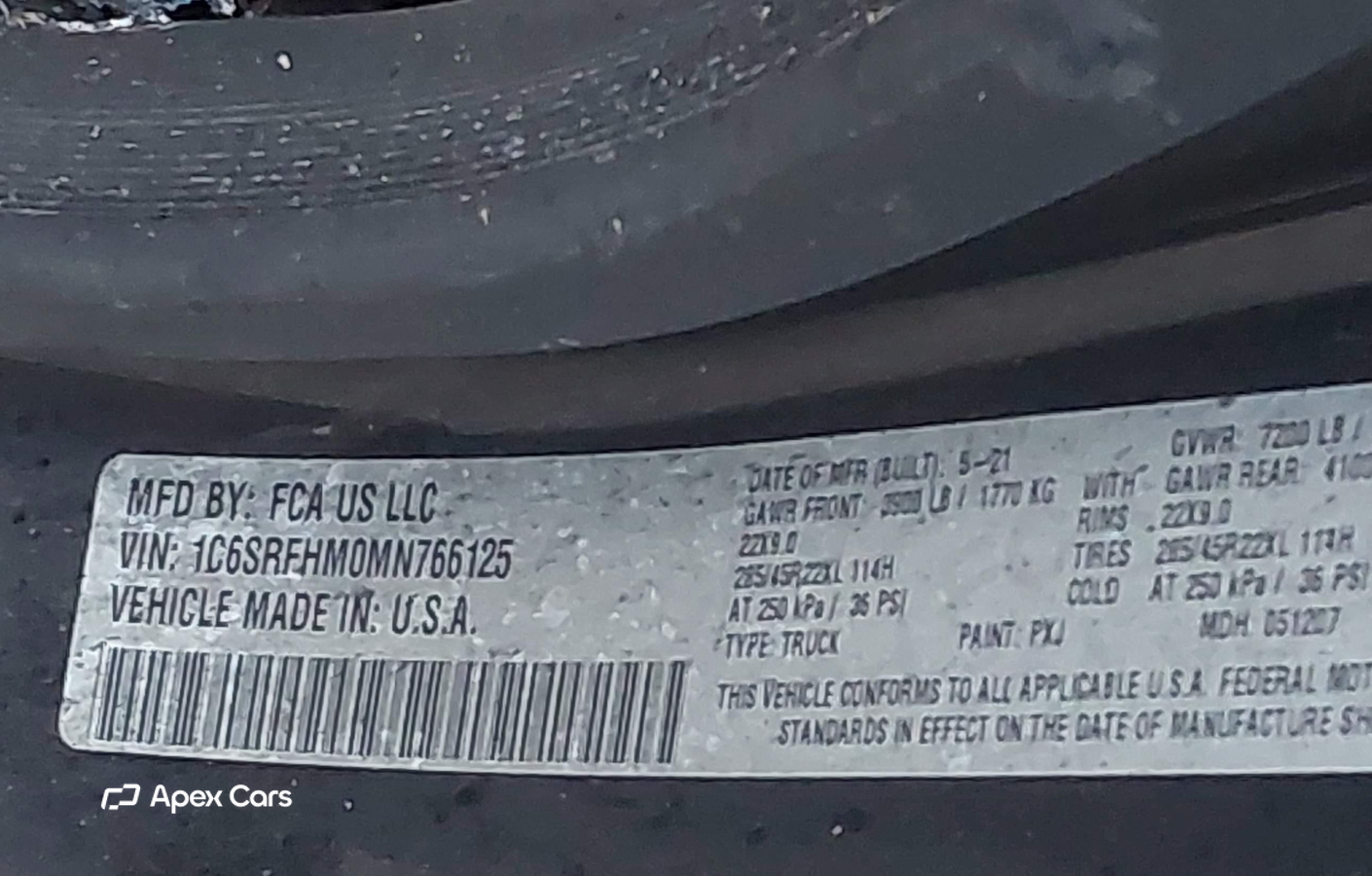 RAM 1500 2021