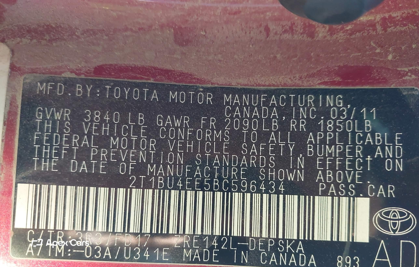 Toyota Corolla 2011