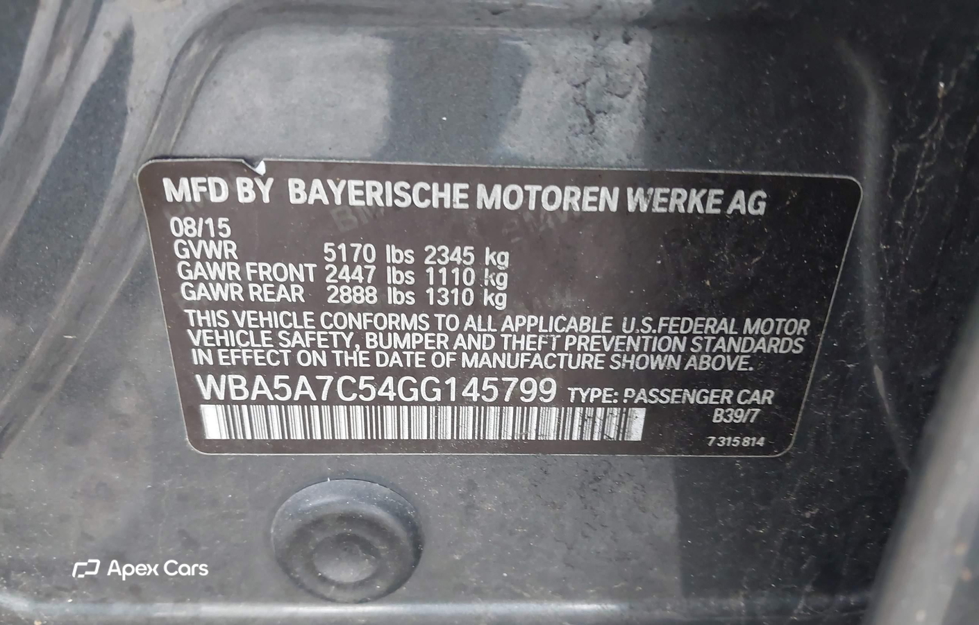 BMW Series 5 2016