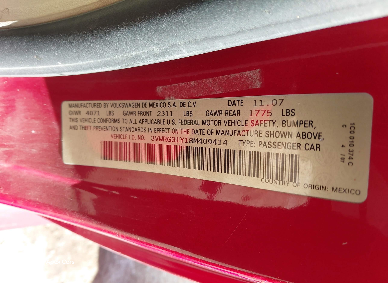 Volkswagen Beetle 2008