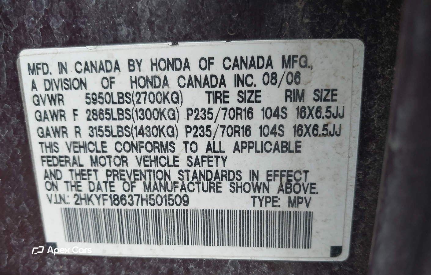 Honda Pilot 2007