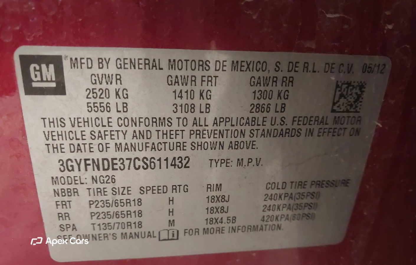 Cadillac SRX 2012