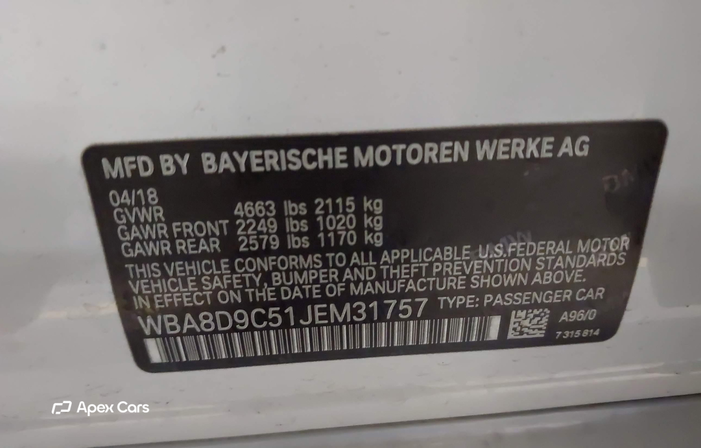 BMW Series 3 2018
