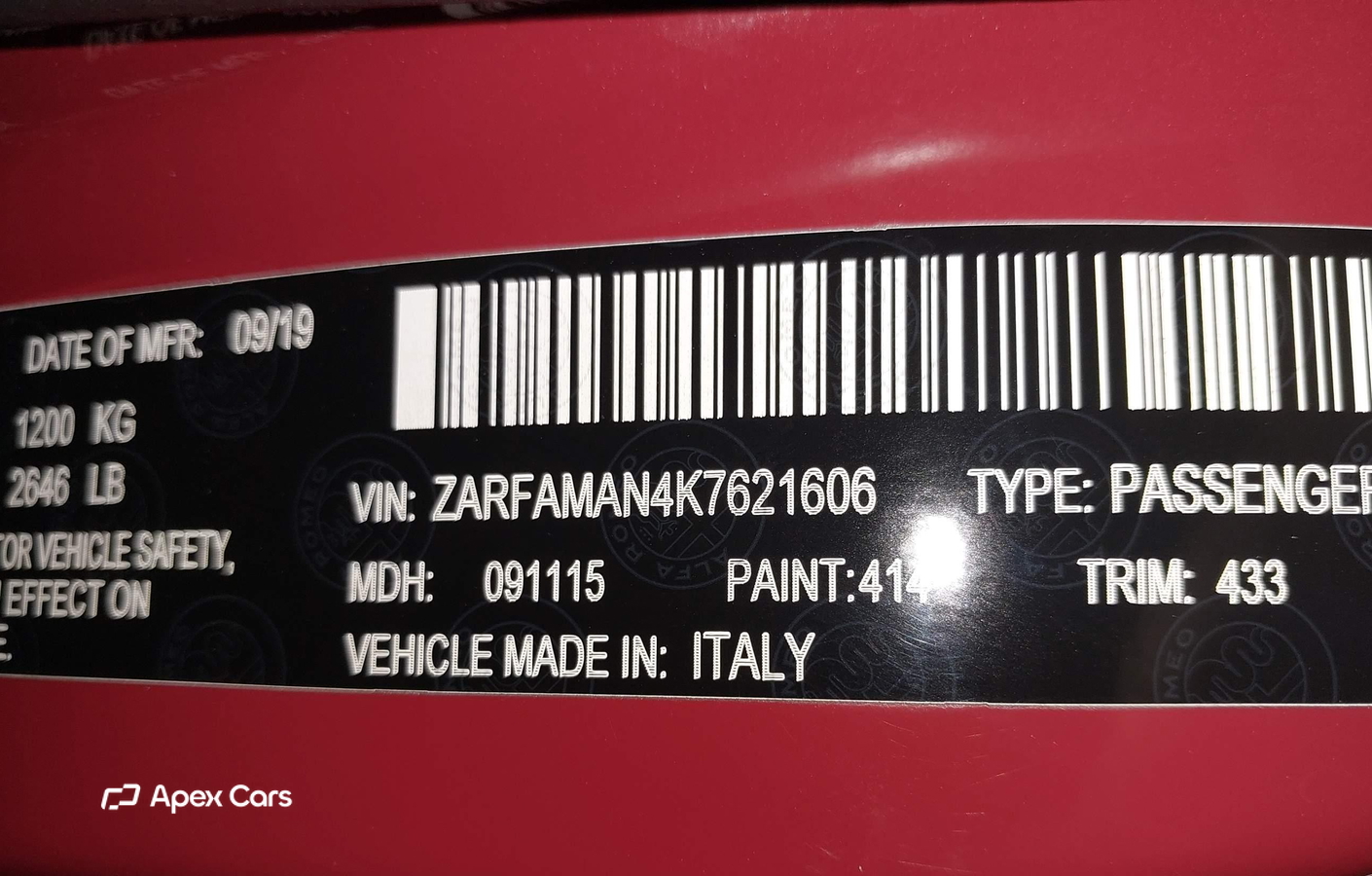 Alfa Romeo Giulia 2019