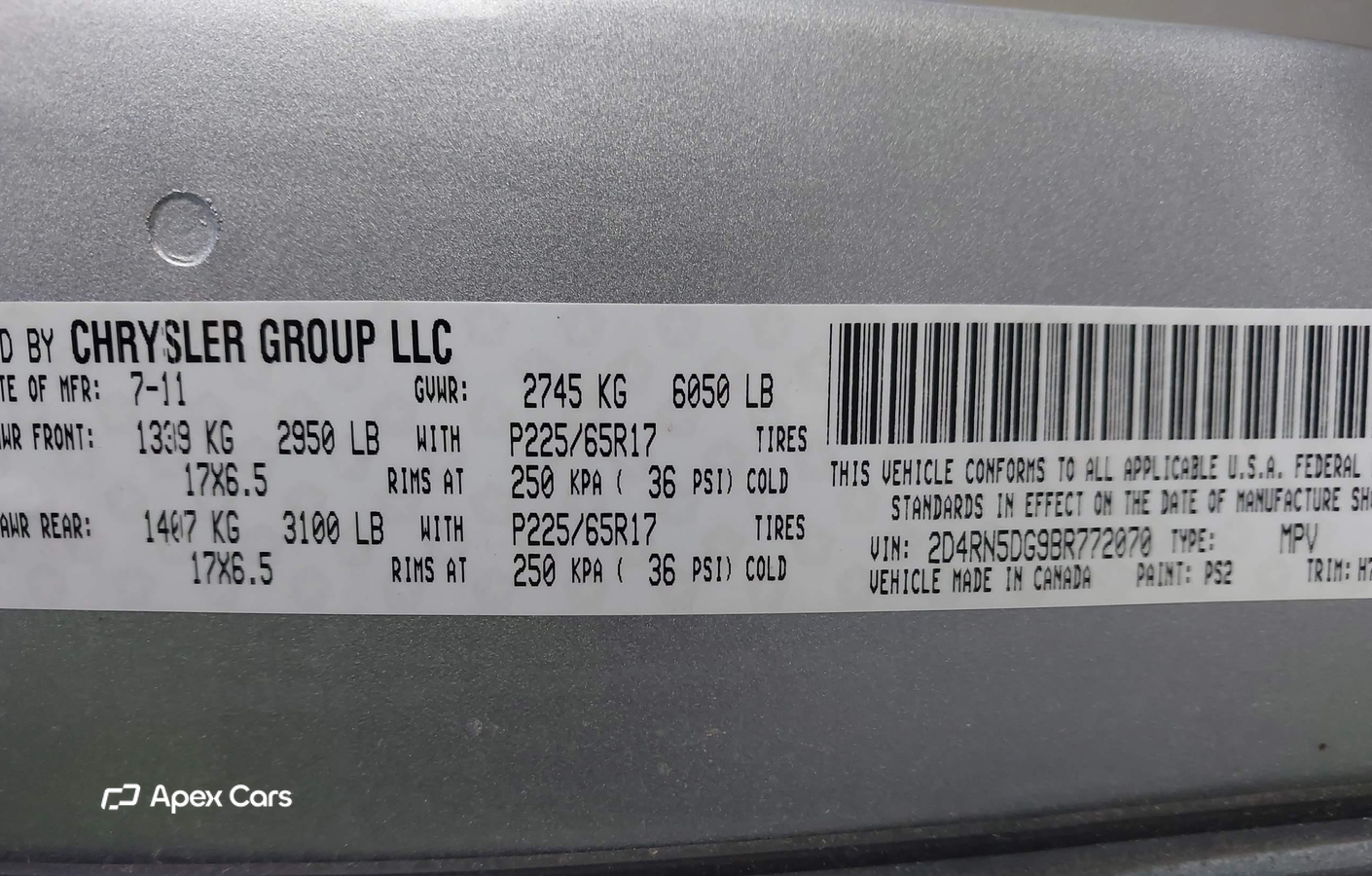 Dodge Caravan 2011