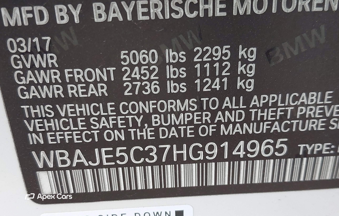 BMW Series 5 2017