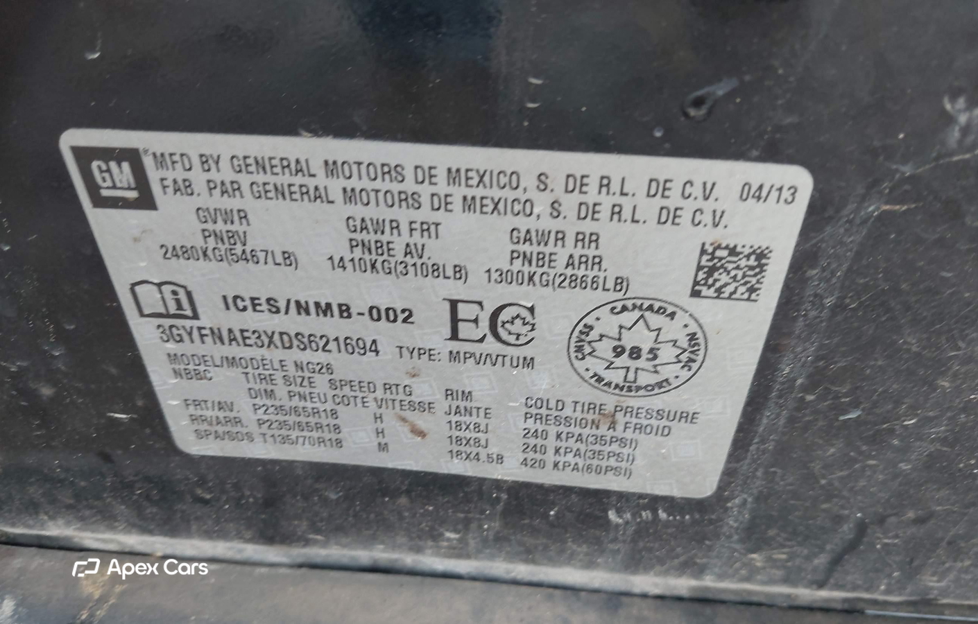Cadillac SRX 2013