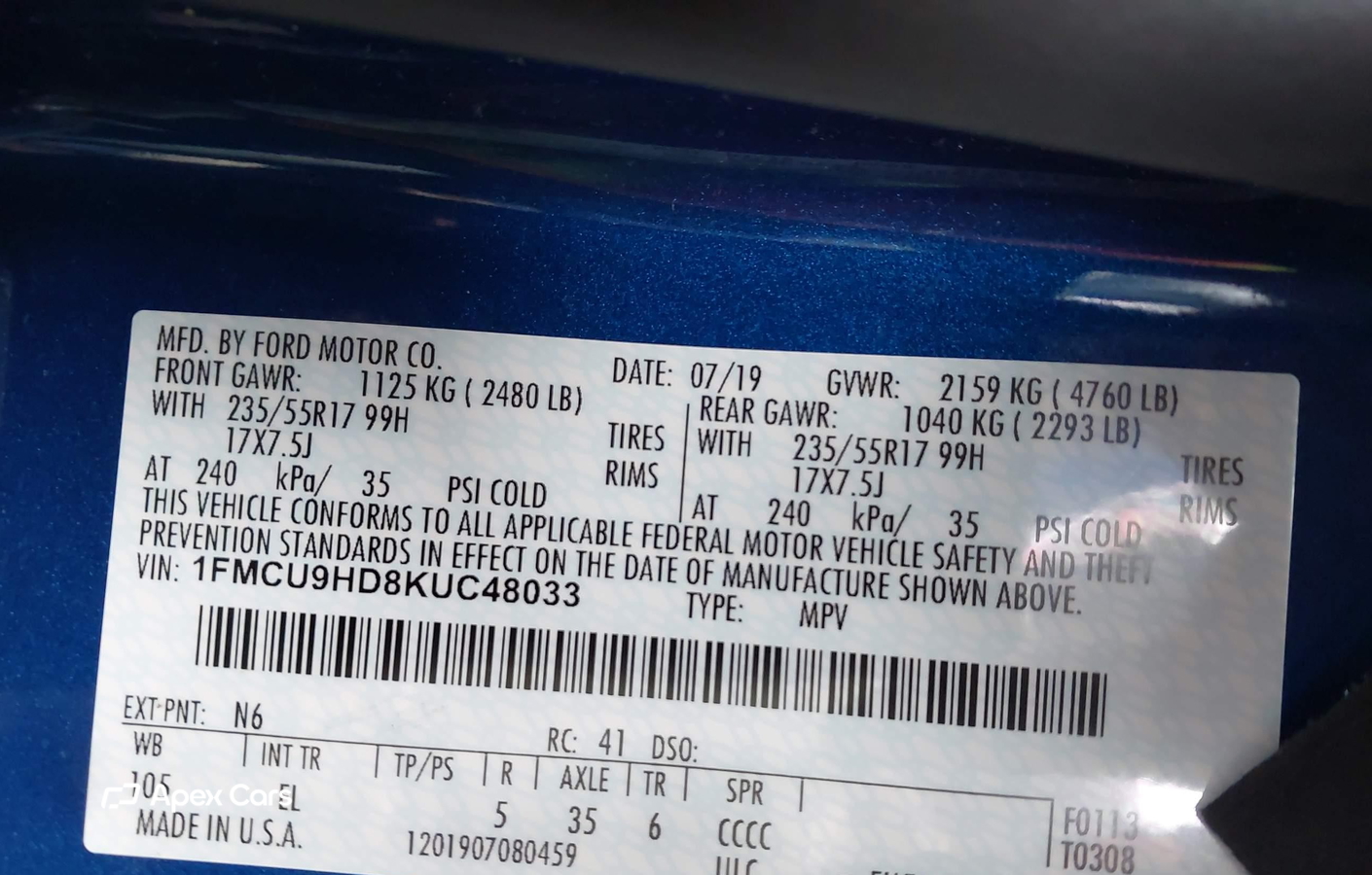 Ford Escape 2019