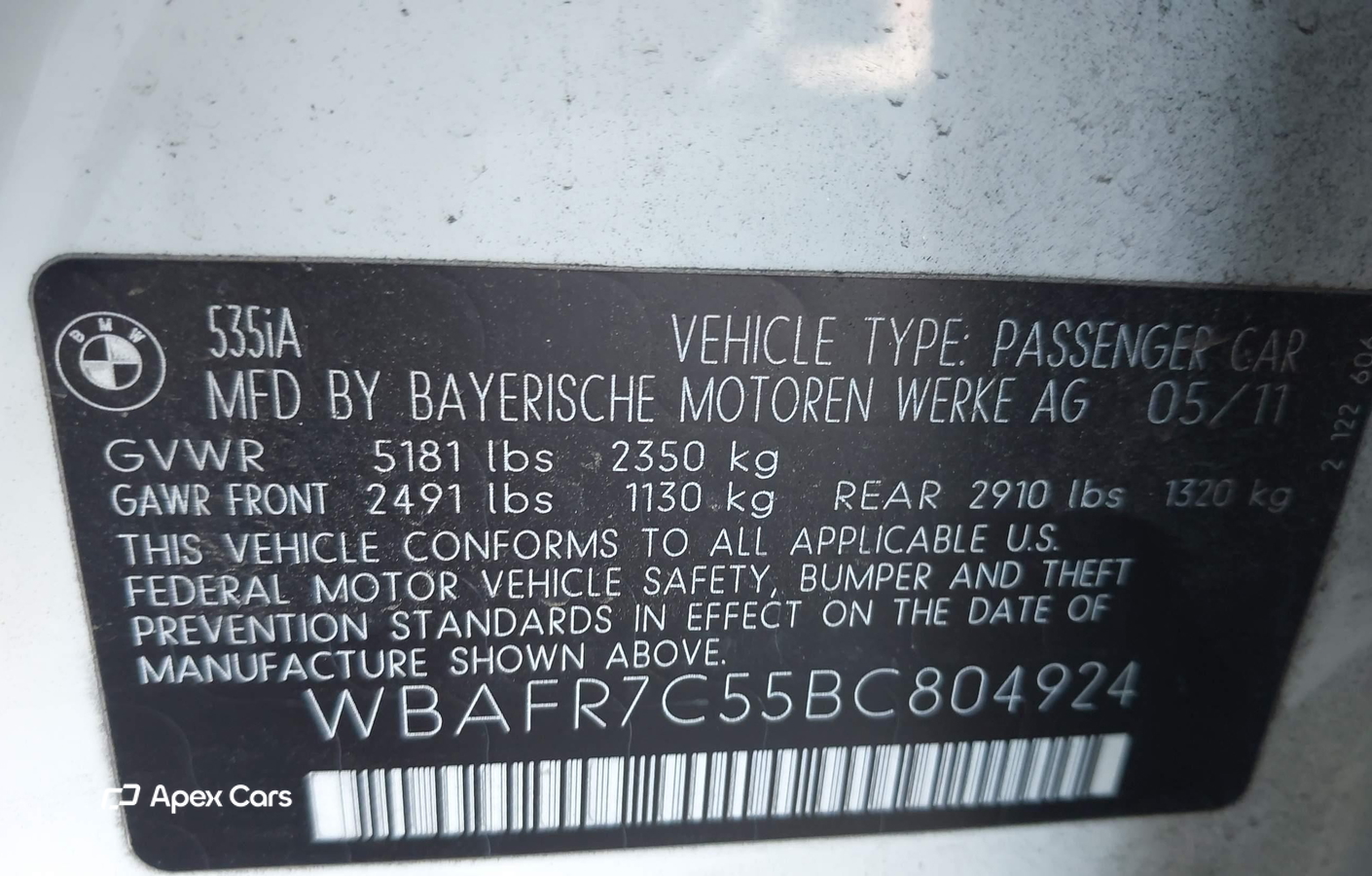 BMW Series 5 2011