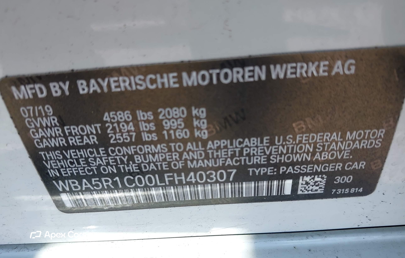 BMW Series 3 2020