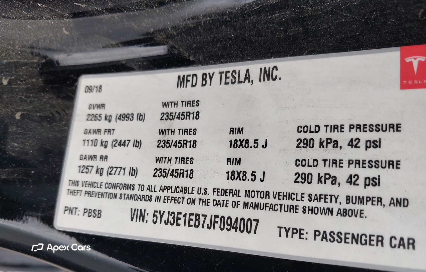Tesla Model 3 2018