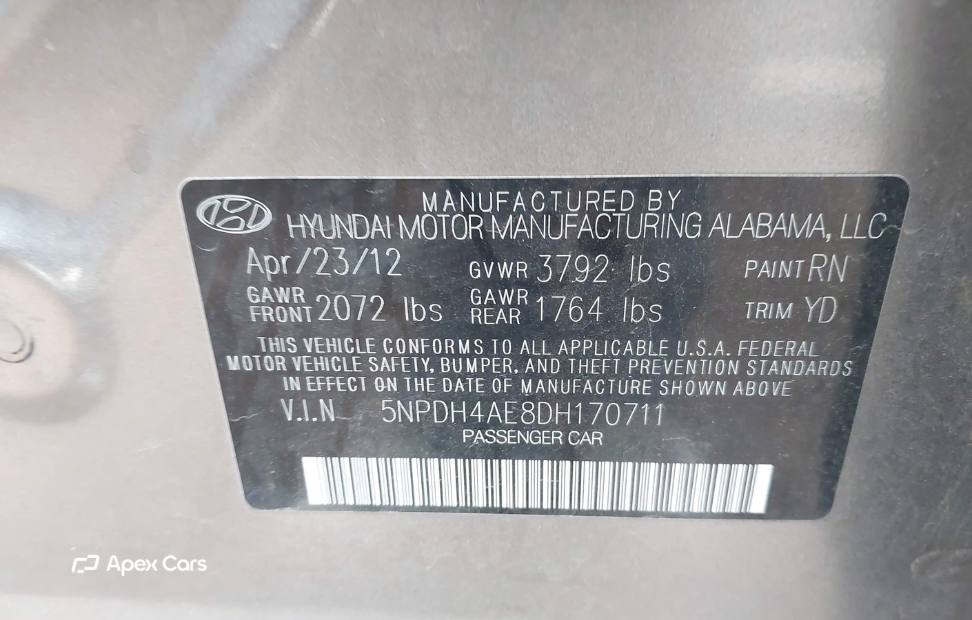 Hyundai Elantra 2013