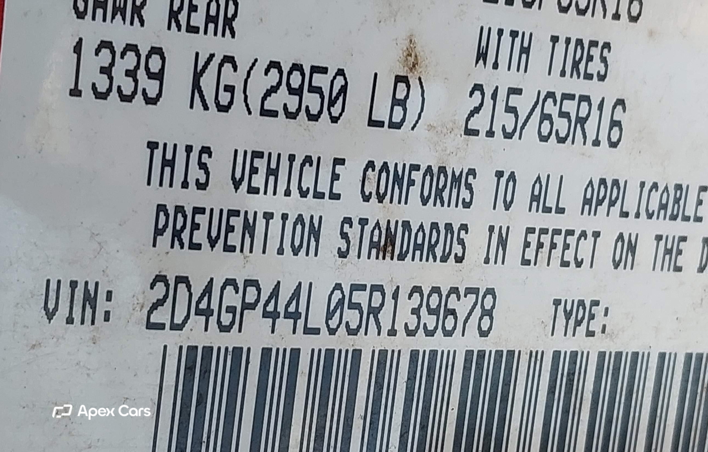 Dodge Caravan 2005
