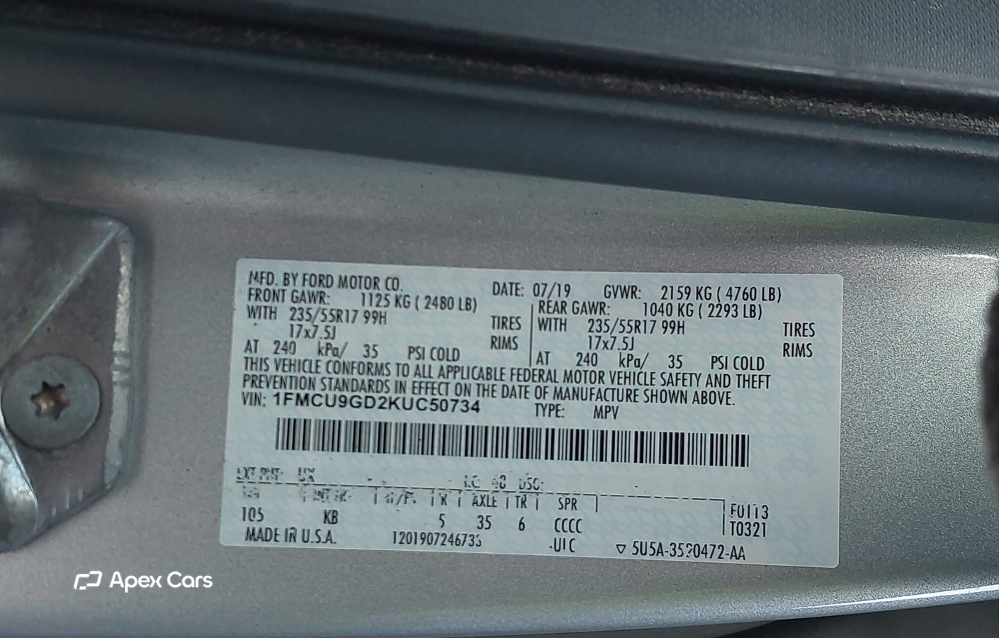 Ford Escape 2019
