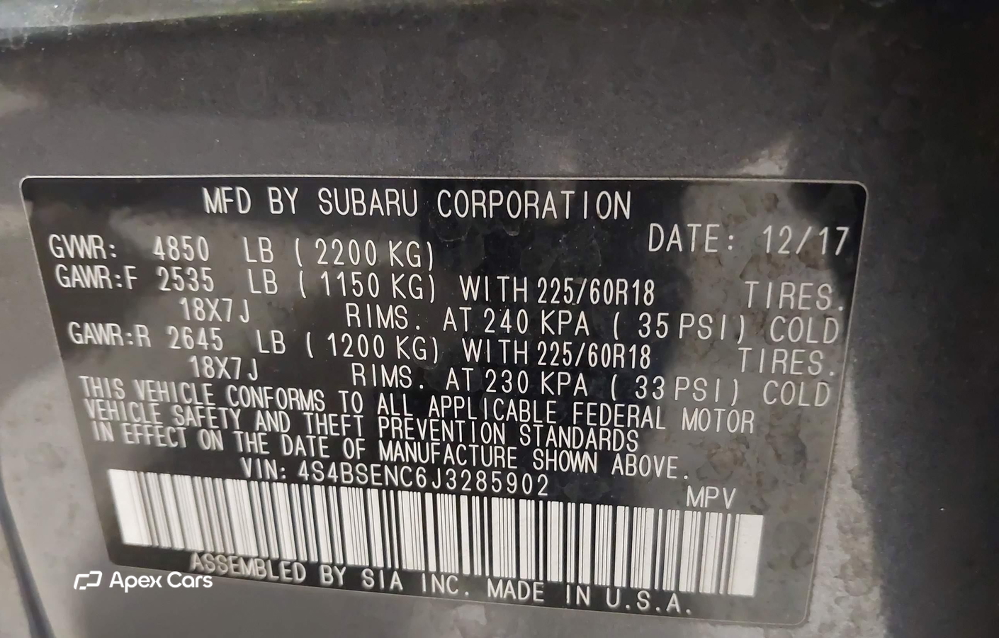 Subaru Outback 2018