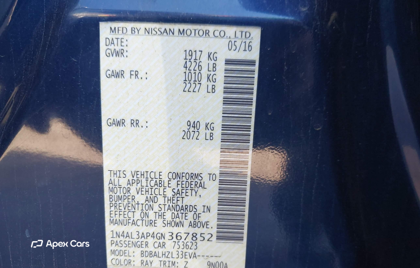 Nissan Altima 2016