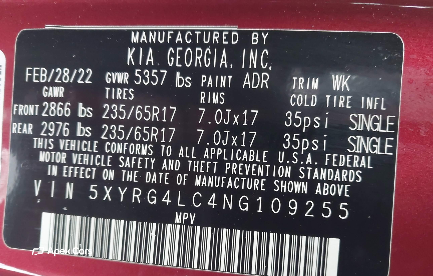 Kia Sorento 2022