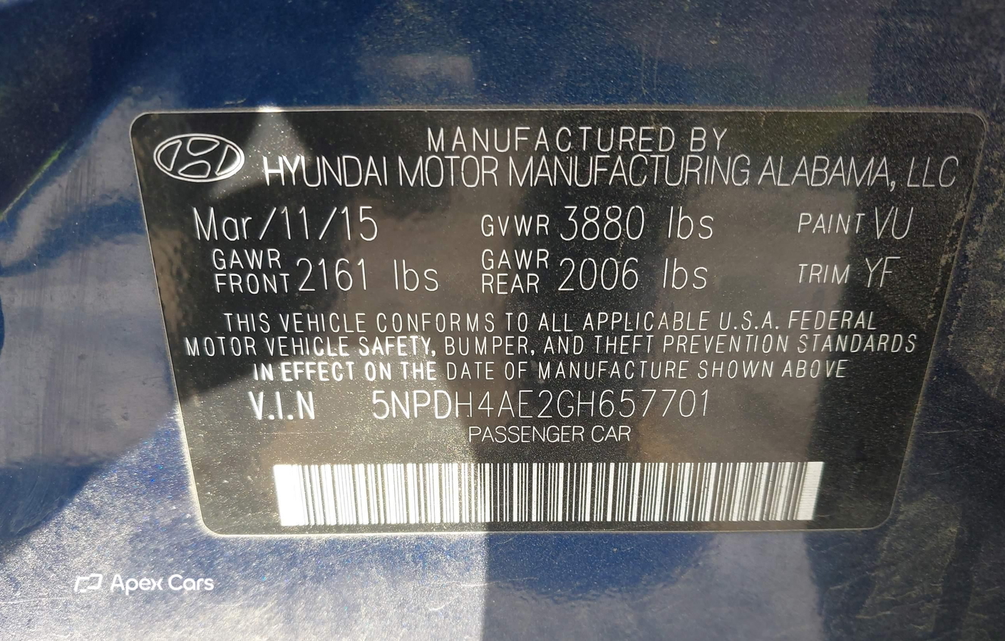 Hyundai Elantra 2016