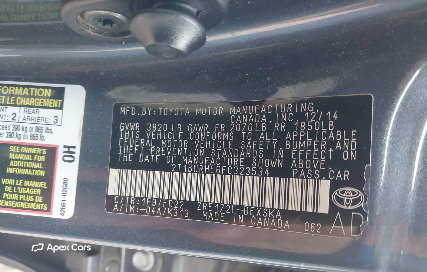 Toyota Corolla 2015