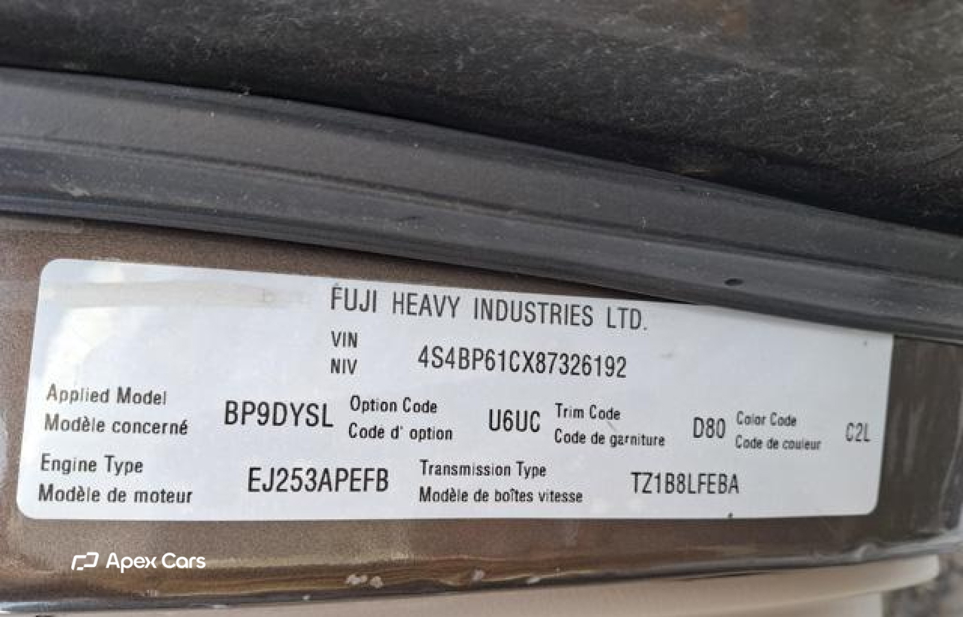 Subaru Outback 2008