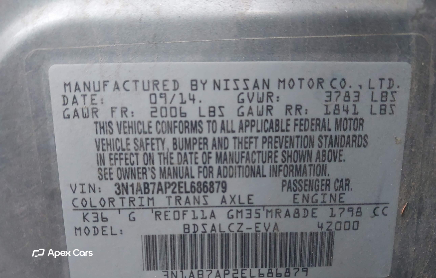 Nissan Sentra 2014
