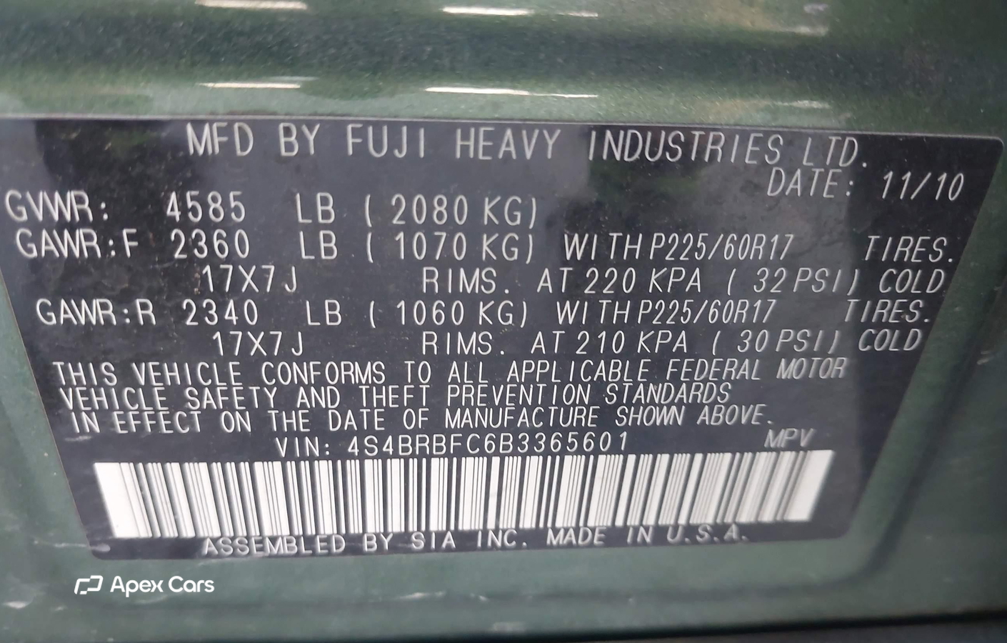 Subaru Outback 2011
