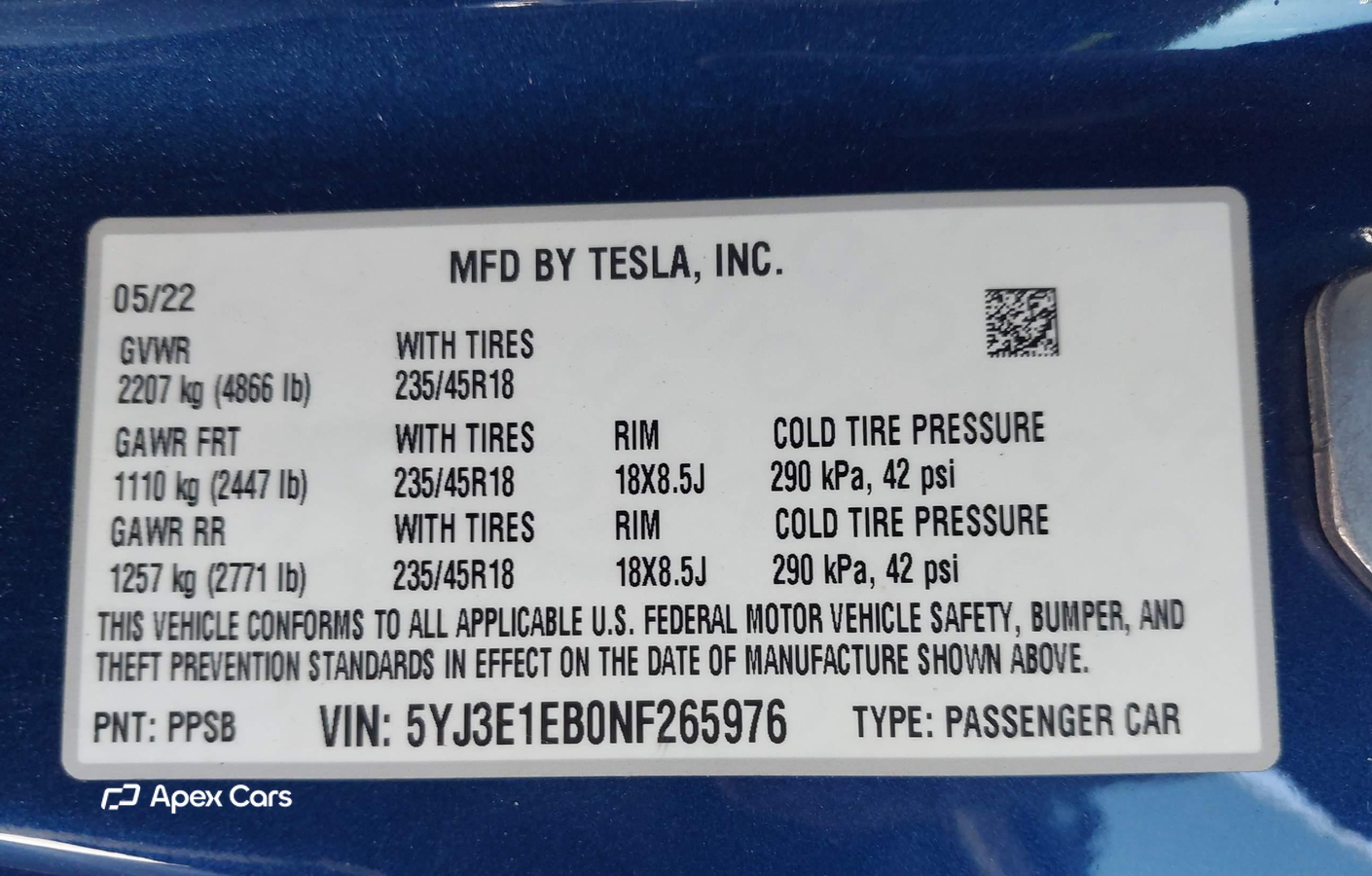 Tesla Model 3 2022