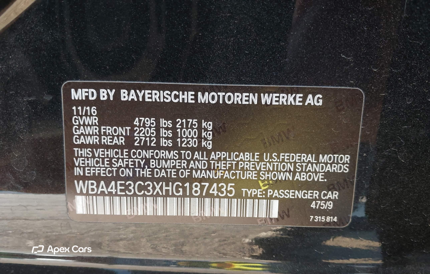 BMW Series 4 2017